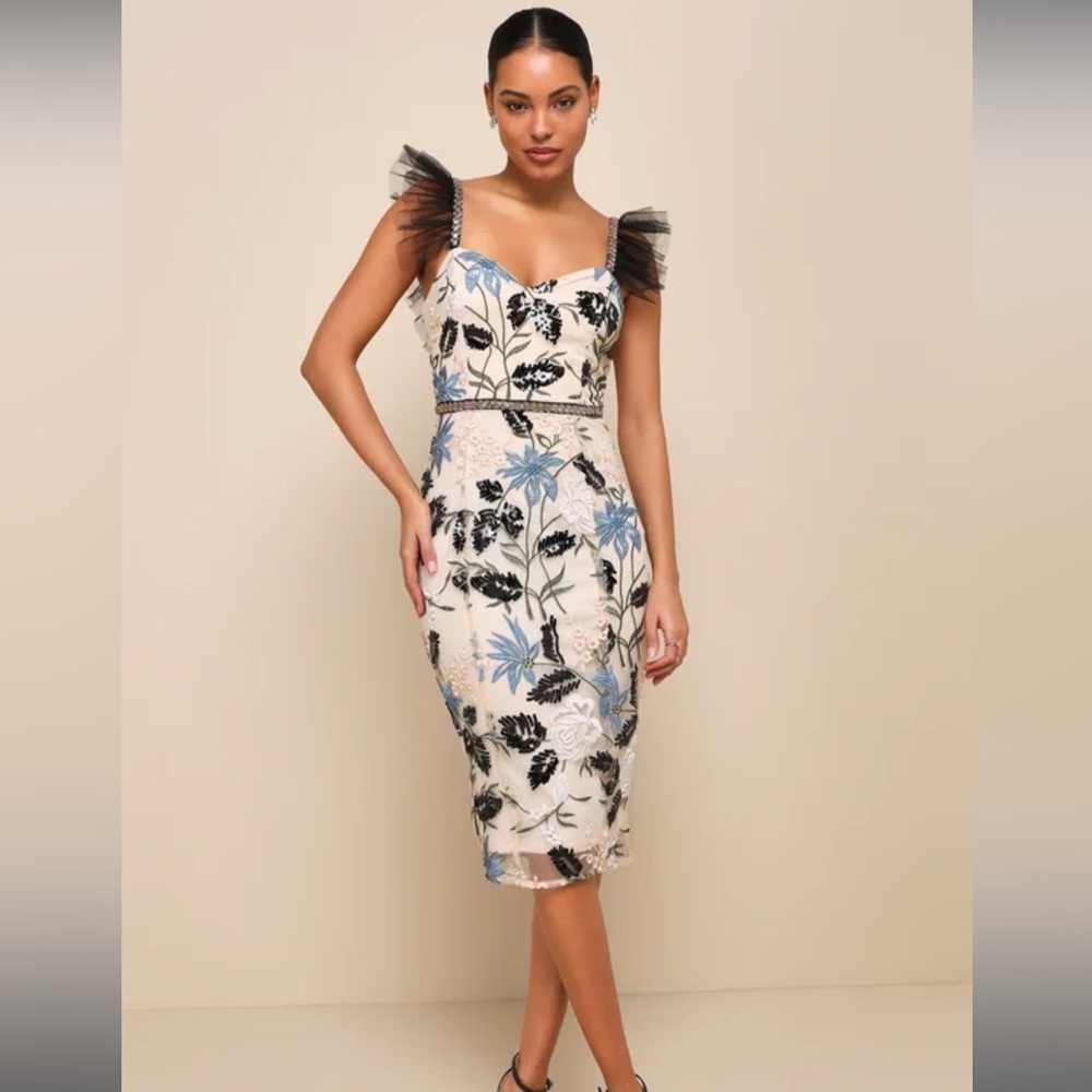 Lulu’s Show Stopper Midi Dress XS
